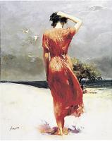 Pino Daeni - Impression oil painting.